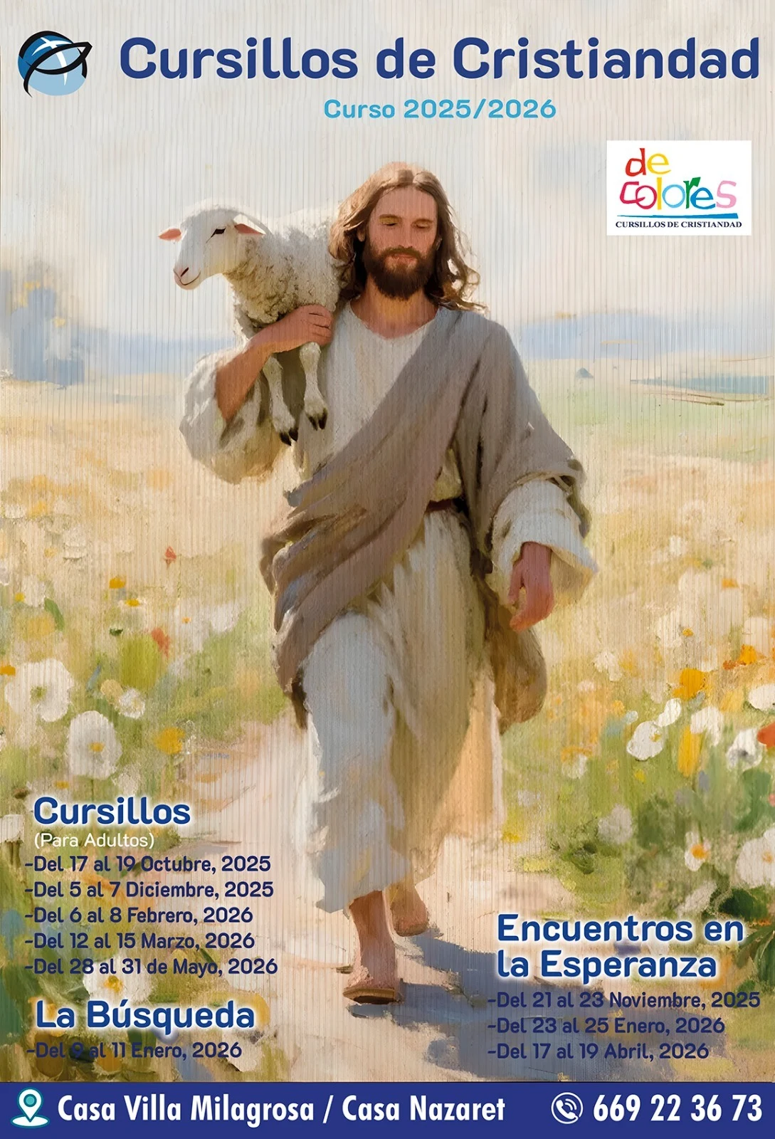 cursillos de cristiandad cartel 2026